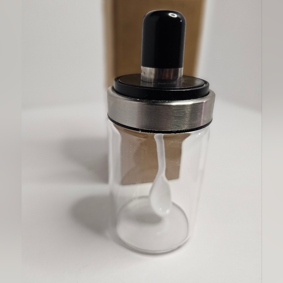 Ikea Container Glass Jar Combination Spoon with Lid (Set Of 2) - Picture 4 of 6